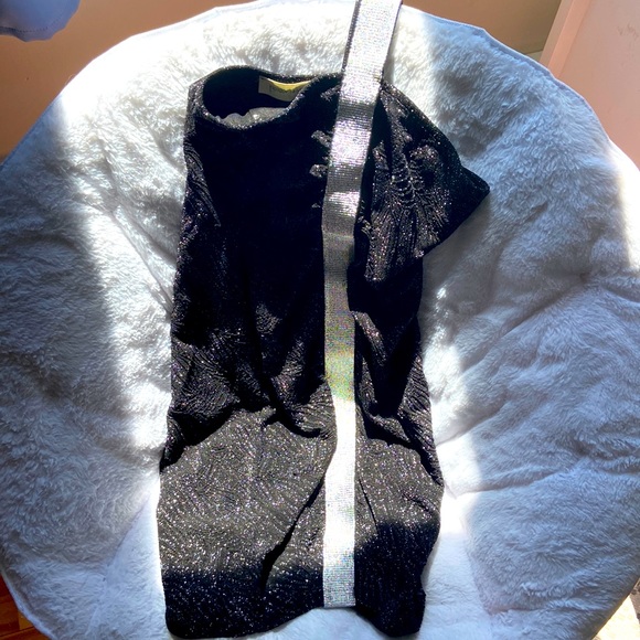 Poison & Ivy Black Sparkly Dress - Picture 1 of 3